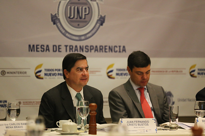 Instalada mesa de transparencia de la unidad nacional de protección