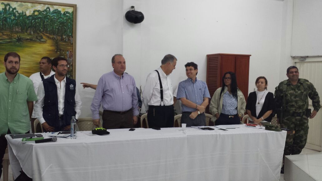 Reunión interinstitucional en Urabá con población restituida de la región