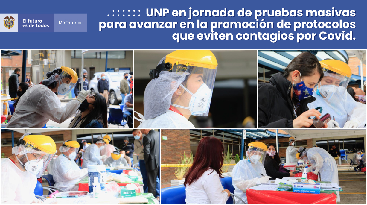 Imagen - La UNP participó de la toma masiva de pruebas COVID-19, en alianza con la secretaria de Salud de Bogotá