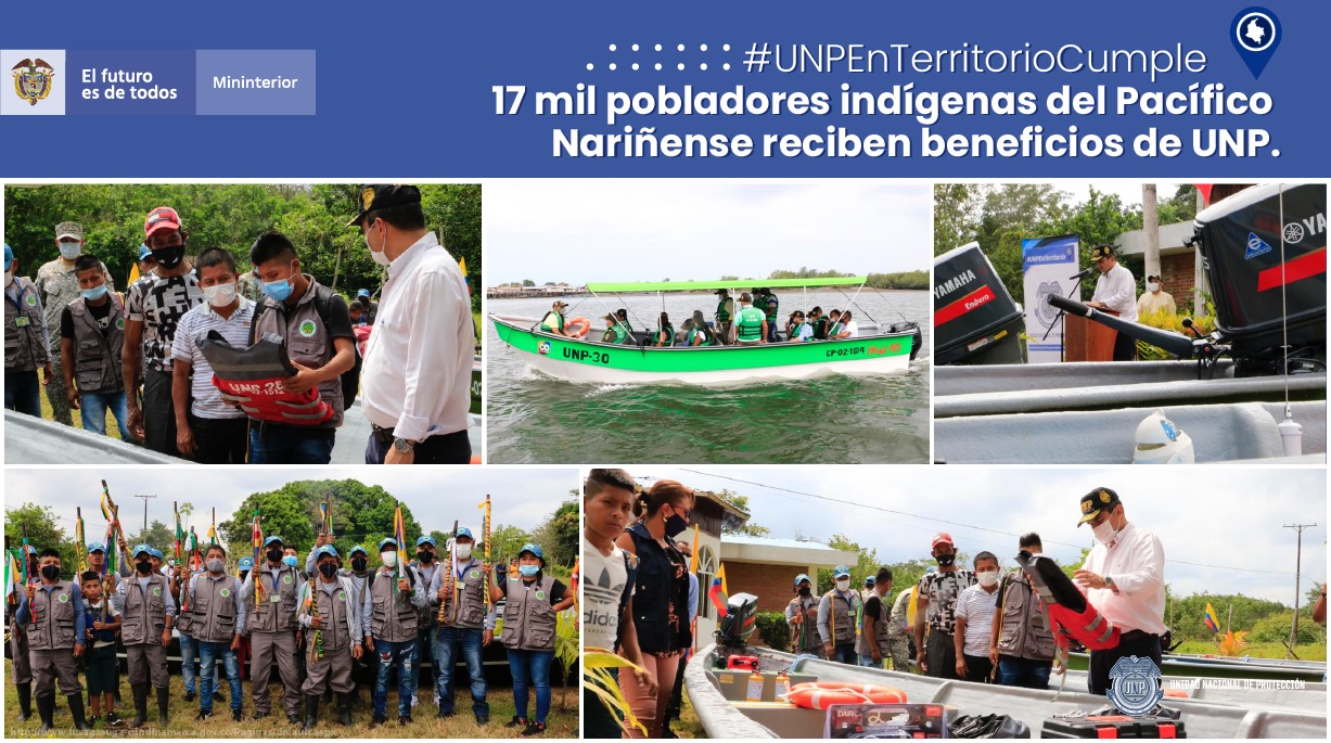 Imagen - UNP entrega botes y motores fuera de borda para beneficio de más de 17 mil pobladores indígenas del Pacífico Nariñense
