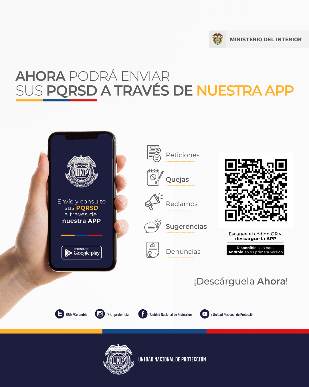 Descarga app de pqrsd UNP