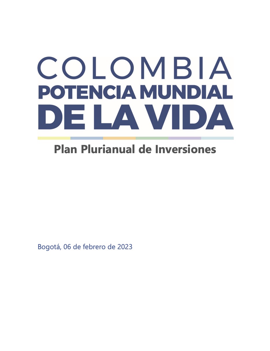 Texto total Plan Plurianual de Inversiones 2023-2026