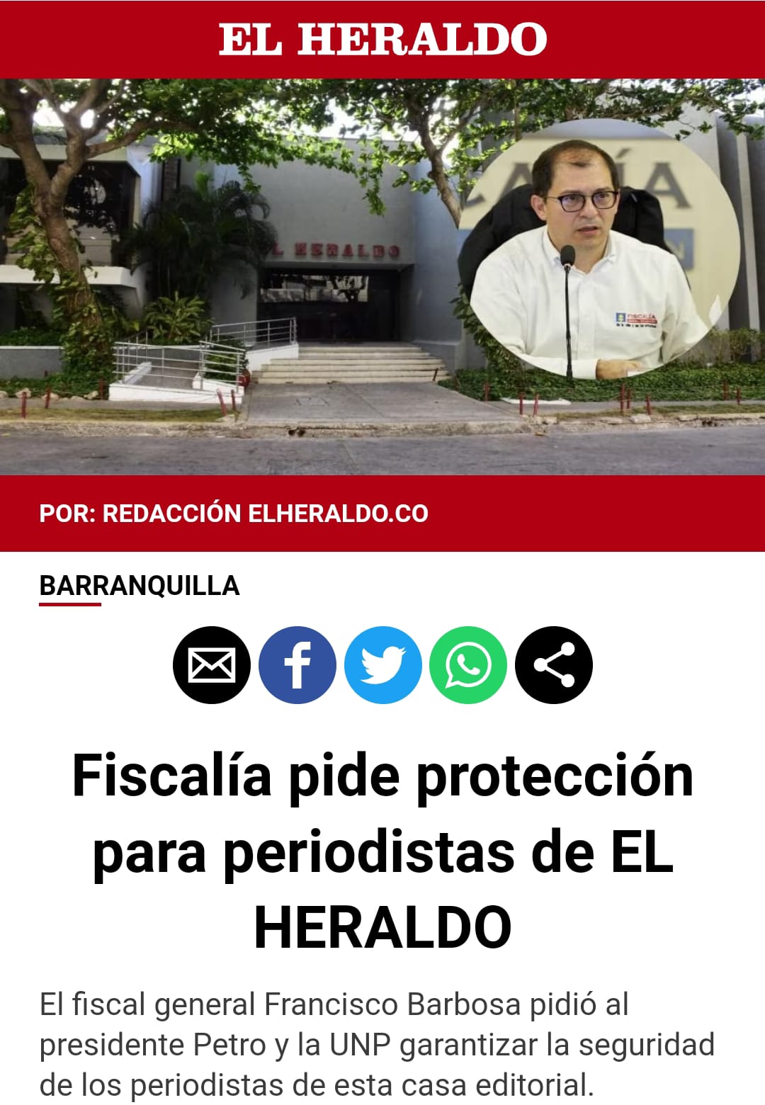 Caso El Heraldo De Barranquilla