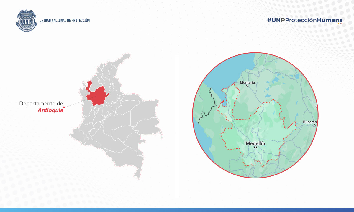 Gráfica Georeferencia Dpt. Antioquia