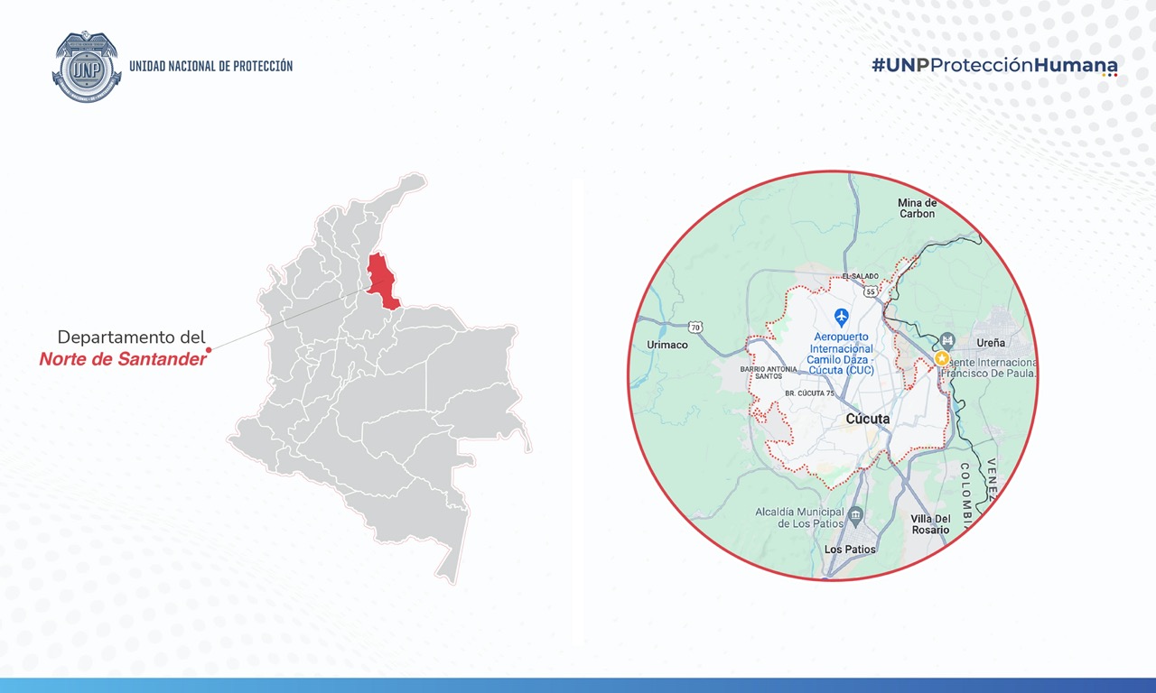 Imagen de georeferencia departamento del Norte de Santander