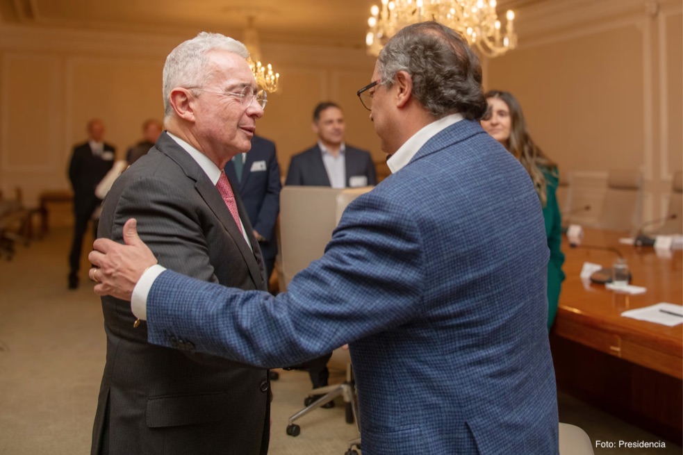 Gustavo Petro se reunió con el expresidente Álvaro Uribe