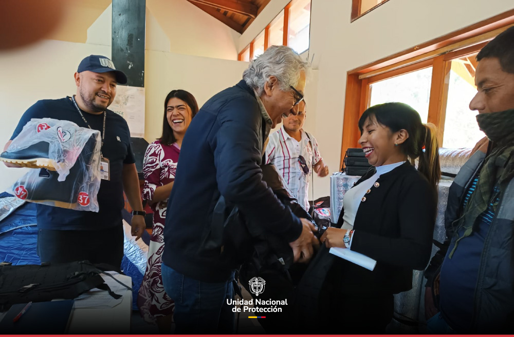 UNP fortalece las medidas de protección a una comunidad con Enfoque Diferencial Étnico en Silvia Cauca