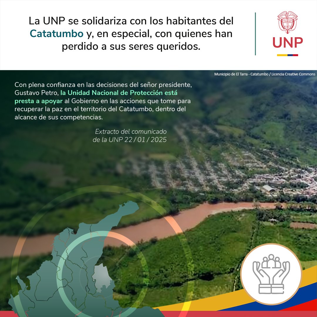 La UNP dispuesta a apoyar al gobierno en el Catatumbo