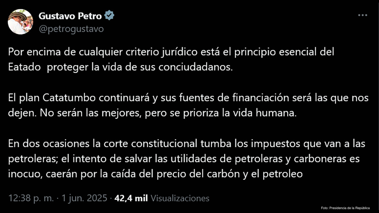 Pese a caerse en la Corte el decreto que lo financiaba, Presidente anunció que seguirá el Plan Catatumbo
