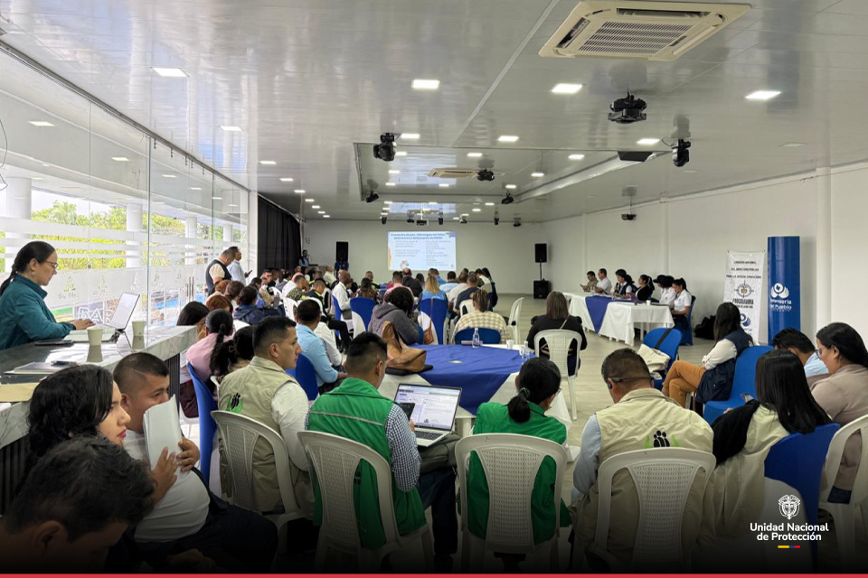 Participación UNP en sesión de la Comisión Nacional del Ministerio Público para la Justicia Transicional en el Putumayo