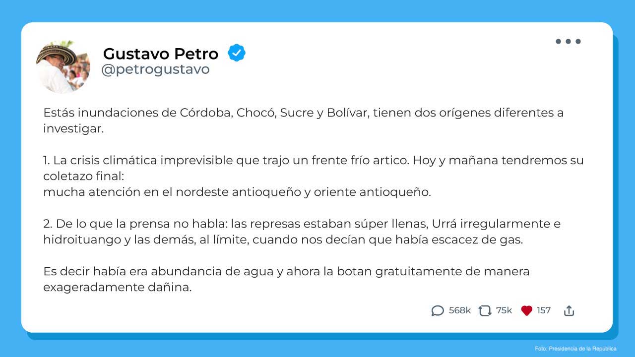 Post X Gustavo Petro