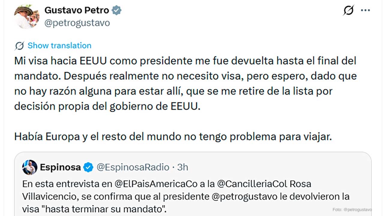 Post Gustavo Petro